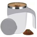 Stainless Steel Self Stirring Mug, 380ml Electric Automatic Magnetic Stirring Coffee Cup, Electric Stainless Steel Self Mixing Coffee Cup, Mixing Cup, Protein Shaker. 