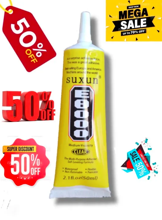 Imported High Quality E8000 Glue 50ml Multipurpose Adhesive Diy Jewelry Fix Touch Screen Glue