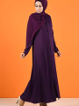 Autumn Morocco Dress Muslim Women Zipper Open Abaya. 