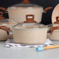 Majestic nonstick Cooking Set - Granite coating cookware set – 9 pcs. 