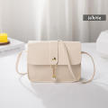 Girl Handbag 2024 new Small Square Bag PU Leather Bag Versatile Shoulder Bag Trend Women Crossbody Bag Contrast. 