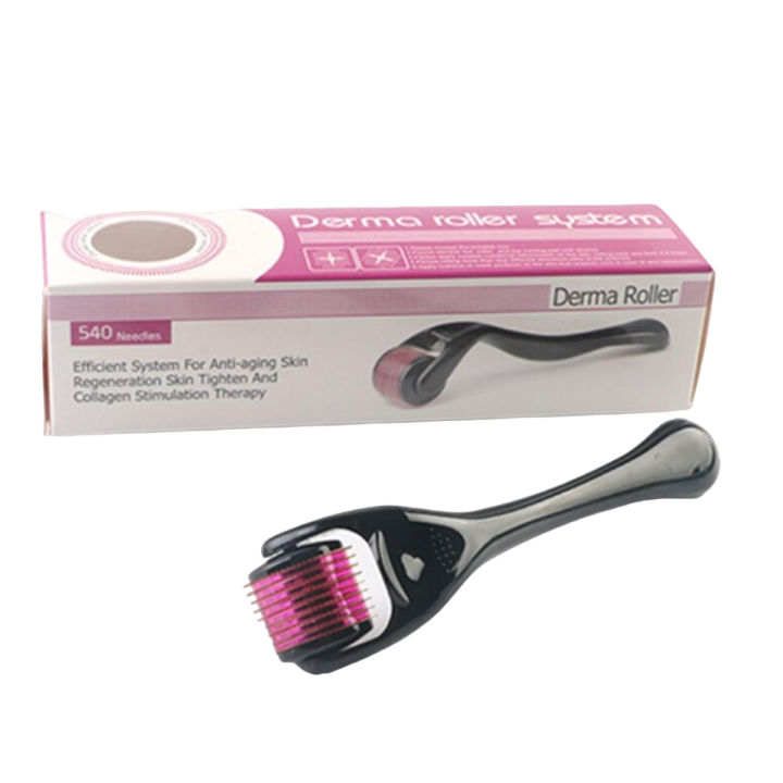 Derma Roller Professional Micro needling Roller for Face Beard Growth Hair Growth 0.5mm System Beauty Skin Therapy 0.5 Derma Roller With 540 Micro Needle Roller for Men and Women & Unisex