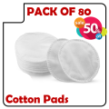 80 Pcs Cosmetic Make Up Remover Facial Cotton Pads \ Make Up Facial Cotton Pads Use With Rose Water - Cleansing Pads. 