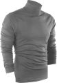 Utopia - Men T-Shirt Hi Neck Cotton Blend Interlock Long Sleeves T Shirt. 