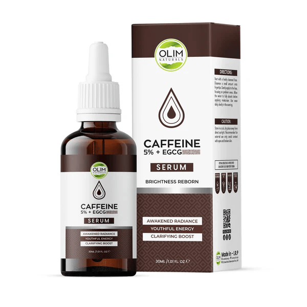 Caffeine Skin and Eye Serum for Puffiness, Dark Circles, Fine Lines, Anti-Aging and Wrinkle Reduction