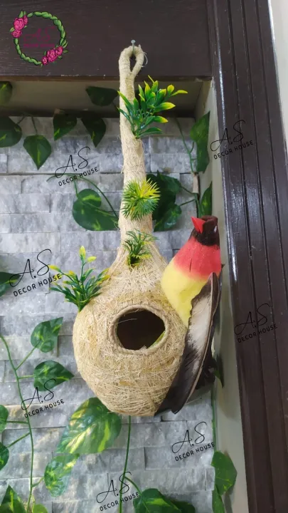 Beautiful%20Birds%20nest%20-%20handmade%20pet%20home%20bird%20house%20Size%2012%20inch%20-%20Small%20animals%20pets%20habitats%20cages%20breeding%20houses%20nesting%20outdoor%20feeders%20supplies%20parrots%20garden%20decorative%20-%20Image%202