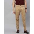 cotton world-men-s-pants-men-s-cotton-lycra-Beige Color-slim-fit-pants. 