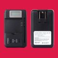 Universal Mobile Battery Charger LCD Indicator Screen with USB-Port for Cell Phone Chargers Battery Charging US Plug. 