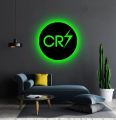 Cristiano Ronaldo CR7 LED Logo wall lamp, Led wall lamp for Football Lovers, Wall Night lamp CR7 Lovers. 