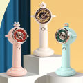 New Aircraft Turbine Rechargeable Fan Bladeless usb Rechargeable fan Portable Mini Desktop Small Handheld Fan. 
