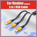 Realme Type C Lightning Micro USB Cable VOOC Dart Warp 10W 1.2M. 