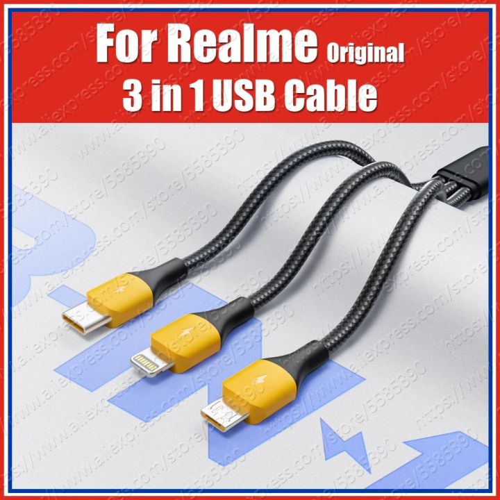 Realme%20Type%20C%20Lightning%20Micro%20USB%20Cable%20VOOC%20Dart%20Warp%2010W%201.2M%20-%20Image%204