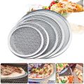 【BestGO】Nonstick Bakeware Pizza Pan Aluminum Pizza Screen For Kitchen Restaurant. 
