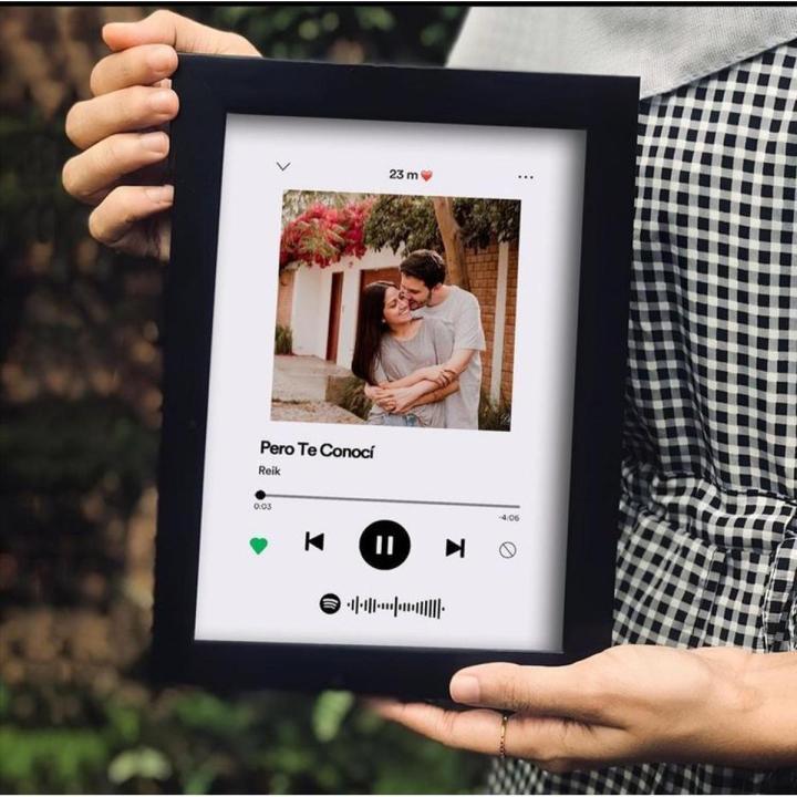 Customized Playlist Frame for Friends and Couples, Music Playlist Frame