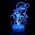 American Rapper Lil Peep Led Night Light for Home Decoration Colorful Nightlight Gift for Fans Dropshipping 3d Lamp Celebrity. 