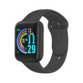 New D20 Smart  Watch Men Waterproof Sport Fitness Tracker Smart Bracelet Y68 Smartwatch - Black. 