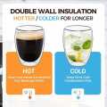 Double Wall Mug 350ml High Quality a Thermal shock Borosilicate Mug for Coffee Tea. 