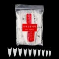 500Pcs French Nail Tips Transparent Nail Extension Ballerina Stiletto Triangle For Nails Half Nail Art False Acrylic Nail Tips. 
