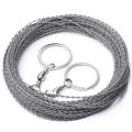 Outdoor Hand-Drawn Rope Saw 304 Stainless Steel Wire Saw Camping Life-Saving Woodworking Super Fine Hand Saw Wire 5M. 