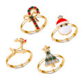New Adjule Ring Adjule Delicate Cartoon Chrit anta Ring. 