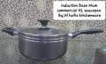 Induction Base Non Stick Saucepan 24cm XL Milk Tea Pan with Handle Heavy Gauge Imported Cooking Pot. 