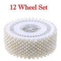 40 Pcs White Pearl Head Pins with Wheel – Sewing Pins, Dressmaking Pins, DIY Crafts,  Scarf Pins, Wedding & Corsage Decoration. 