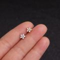 New 1 Piece Surgical steel Copper Cz Crown Long Bar EAR Helix Piercing Tragus Stud Conch Earring Piercing. 
