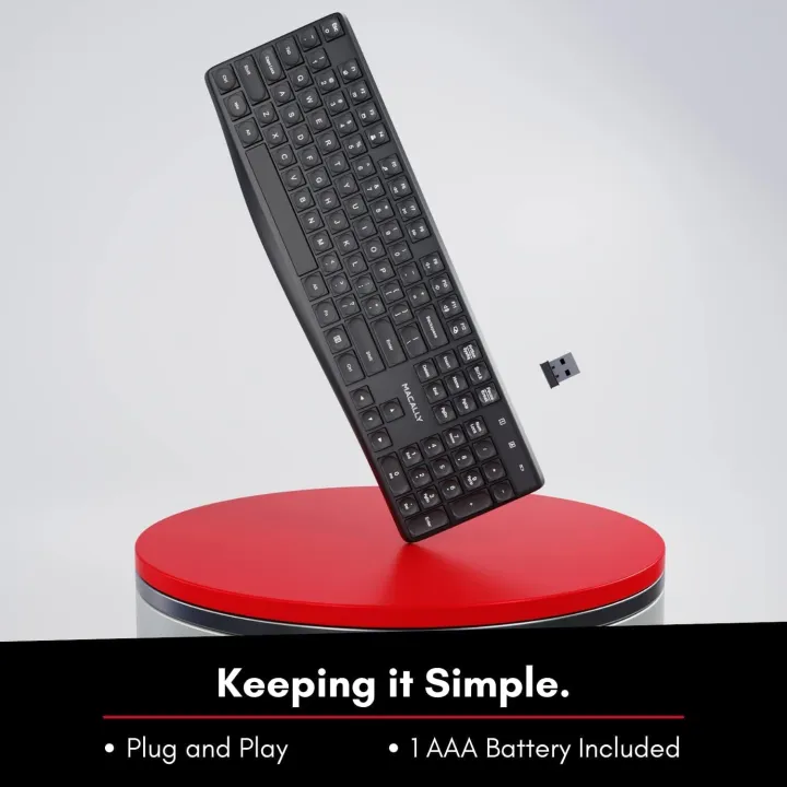 Macally%20Wireless%20Keyboard%20-%202.4G%20Ergonomic%20Full%20Size%20White%20Keyboard%20with%20Numeric%20Keypad%20&%2013%20Shortcut%20Keys%20-%20Plug%20&%20Play%20Quiet%20Cordless%20Keyboard%20for%20Laptop,%20PC,%20Windows%20Desktop,%20and%20Chromebook%20-%20Image%202