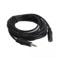 5 Meter - 3.5Mm Male-To-Female Aux Audio Extension Cable - Black. 