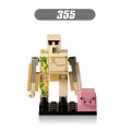 8pcs/set Minecraft Figures Building Steve Alex Wither skeleton Zombie Blocks Bricks For Children Gift Toys X0127. 