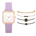 Simple Square Women Watches Brand Qualities Ladies Leather Wristwatches Black Brown Quartz Clock Drop Shipping Watches for Girls. 