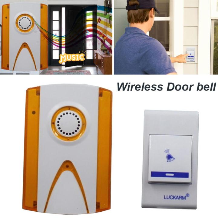 Wireless Remote Control Door Office Bell - Easy-to-Install, Battery-Powered Bell with Remote for Home, Office, and Commercial Use