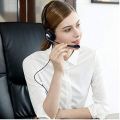 Phone Headset with Microphone Noise Cancelling & In-line Controls, 3.5mm Mobile Phone Headphone for Laptop Computer PC Skype Webinar Zoom Office Business Call Center, Super Lightweight. 