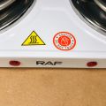 Electric Stove (Double) for cooking, Hot Plate heat up in just 2 mins, Easy to clean, 2000W.. 