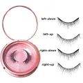 Quantum Magnetic Eyelash Soft Magnetic Lashes Natural Lazy Eyelashes With Clips Green Hand. 
