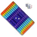 Big Size Pop It Fidget Toys Rainbow Popit Table Board Game Bubble Push Chess Board Stress Relief Toy for Children Kids Family. 