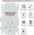 Iphone 13 Pro Max / 13 Pro /  Iphone 13 Back Transparent Matte Sheet with Logo Cut Unbreakable Membrane Sheet. 