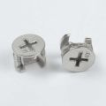 Eccentric Wheel Nut Connection Self Tapping Rod Desk Link Fixer Furniture Screw Connecting Rods Furniture Connector Nut Connectors for Cabinet. 