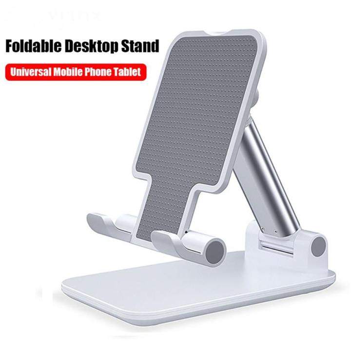 Premium Smart Foldable Mobile Stand for Table and Mobile, Height Adjustable Universal Phone Holder for All Smartphones & Tablet (Black)