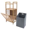 Bamboo Laundry Basket. 