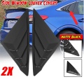 For Honda Civic 2022 2023 Sedan Rear Side Vent Quarter Window Louver Shutter Cover Matte Black Car Accessories. 