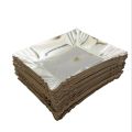 Paper Plates rectangular Foil coated | Disposable Paper Plates / Trays | Large Medium And Small sizes. 