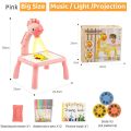 Kids Mini Led Projector Drawing Board Baby Learning Educational Table Picture Tools Painting Interest Toy Boys Girls Birthday Gift. 