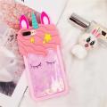 3D Colorfuls Rainbow Unicorn For iPhone 7 Plus Cute Cartoon Horse Back Phone Case High Quality Relax Silicone Soft Edge Full Girls Cover Lens Protective Shockproof Cover. 
