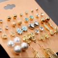 Stud Earrings Set For Women 20 Pairs. 