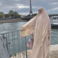 Islamic 4 Layers Full Long Saudi Niqab Hijab Burqa Arab Veil Muslim Wrap Head Scarf Women Eid Prayer Headwear Amira Khimar. 