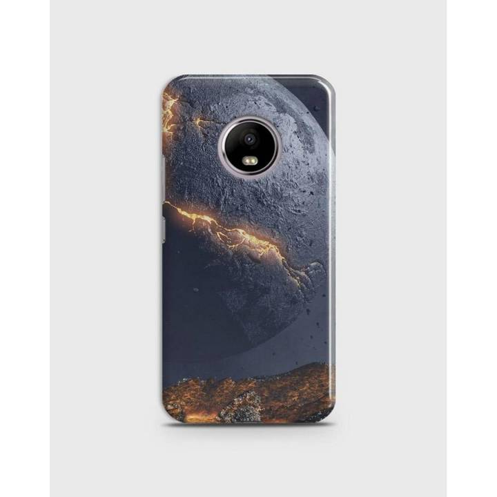 Moto E4 Case Cover 3d Hard- Motorola Moto  Earth Style - 1cover2458