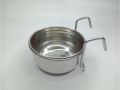 Feeding pot for parrots, hen, pigeon | stainless steel pot | small size. 