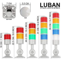 LED Signal Tower Lights Industrial Signal Warning Lights Tower Lights and Light Strips, Steady/Flashing Lights 1 Piece. 