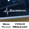 2PCS Car Side Window Sticker For Hyundai Getz GRANDEUR NEXO PALISADE STAREX TIBURON Tucson VENUE Accessories Vinyl Decal. 